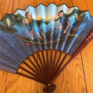 Decorative Fan with Scenic Artwork